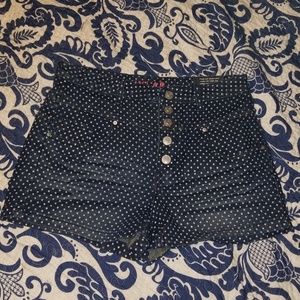 Delias high waisted polka dot shorts